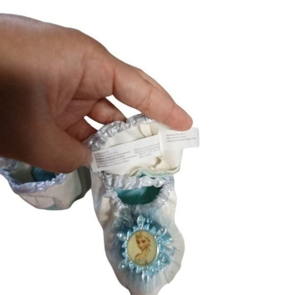 Disney Frozen Elsa Costume Dress Leggings Tutu Shoes Size Child Small 4-6 - Picture 11 of 14